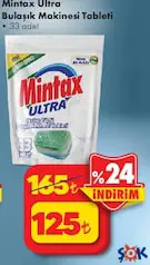 MİNTAX ULTRA BULAŞIK MAKİNESİ TABLETİ 33'LÜ